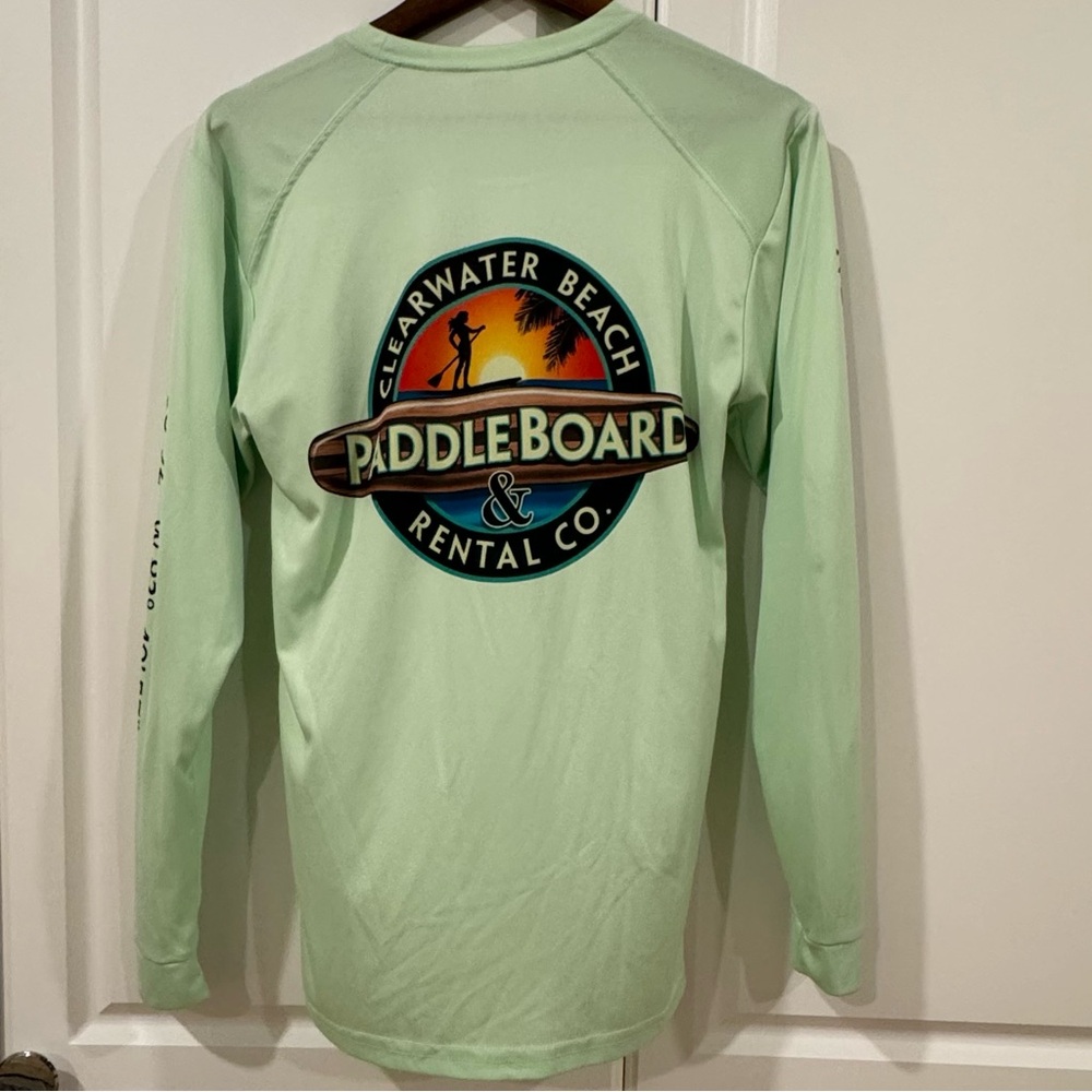 Lime Green Paddleboard Logo Shirt - Picture 6 of 6